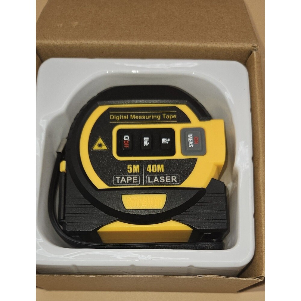 3 In 1  60M Laser Rangefinder 5m Tape Ruler Distance Meter Area/Volume - Picture 4 of 13